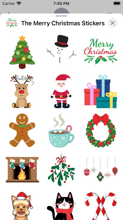 The Merry Christmas Stickers