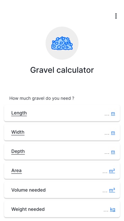 Gravel calculator - CalCon