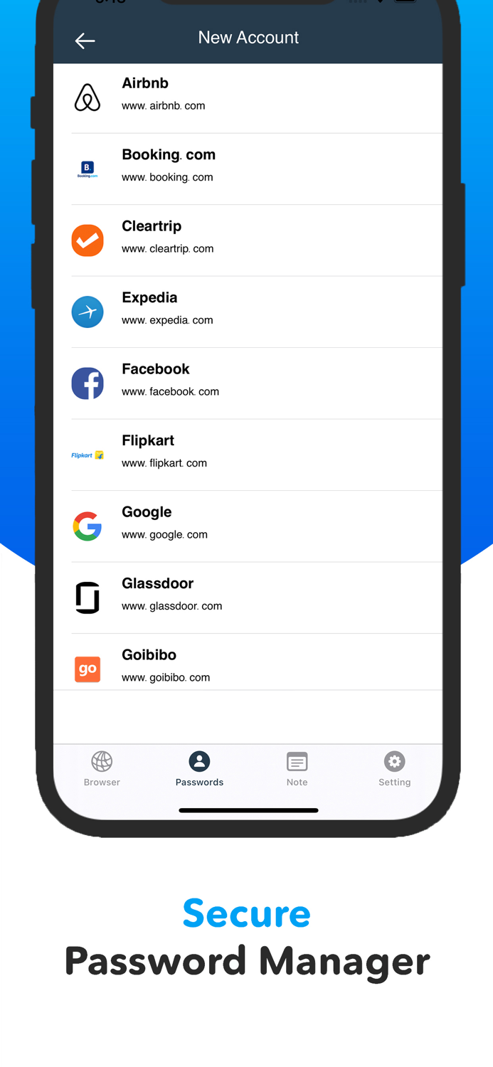 DManagér - Private Browser