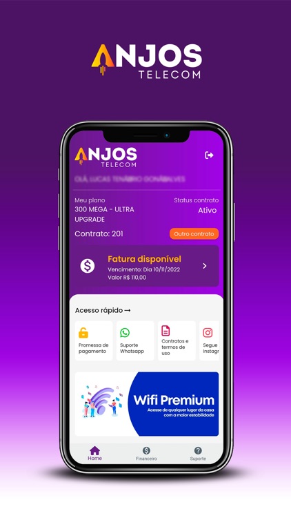 Anjos Telecom - App do Cliente