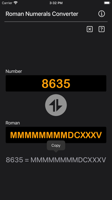 Roman Numerals Converter Plus screenshot 7