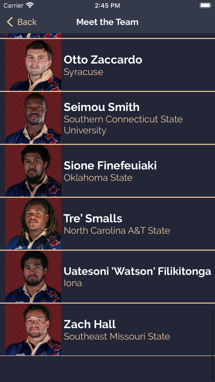 American Raptors Rugby