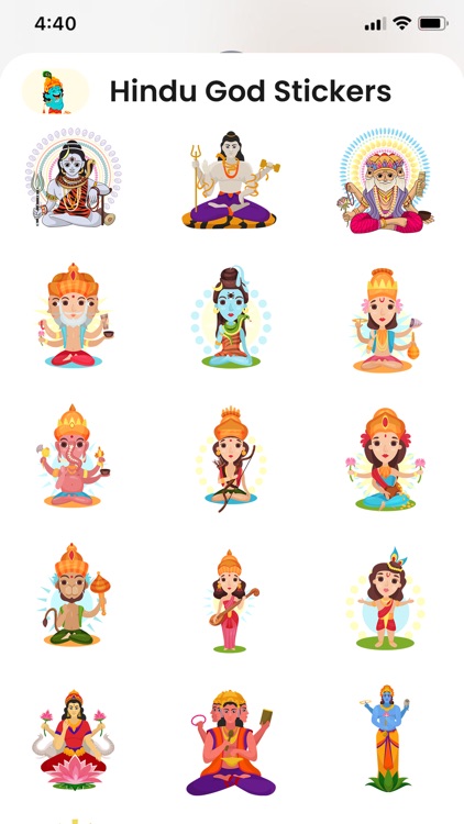 Hindu God Stickers