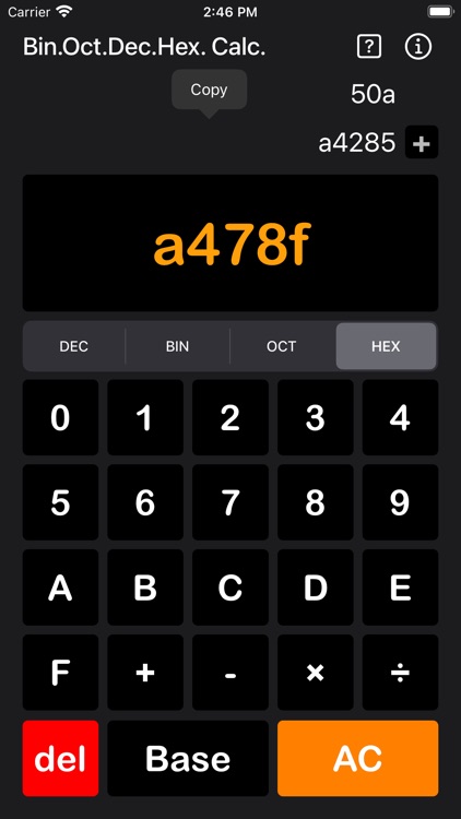 Bin Oct Dec Hex Calculator screenshot-5