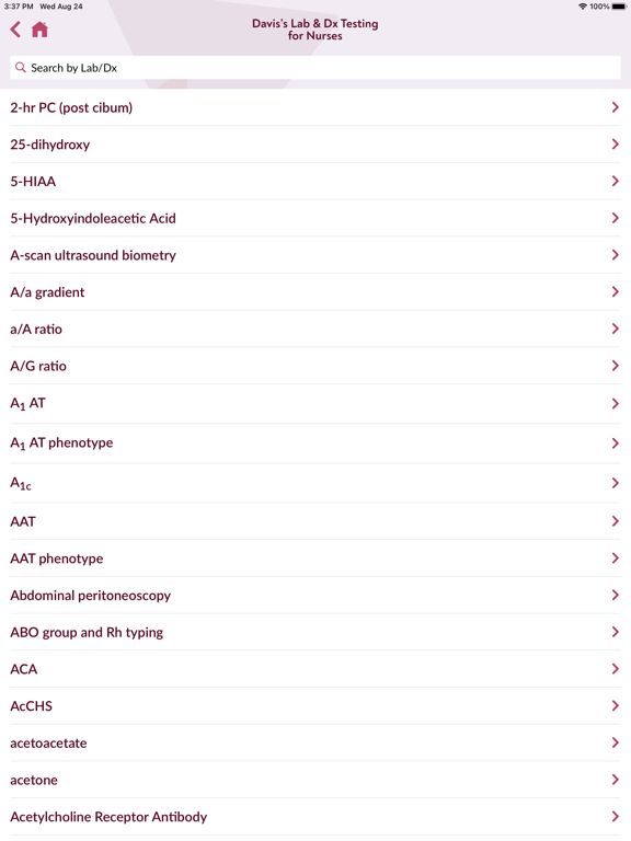 Davis Lab and Diagnostic Tests screenshot 2