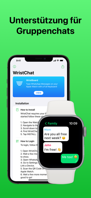 ‎WristChat - App für WhatsApp Screenshot