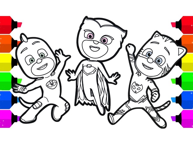 pj masks owlette coloring pages