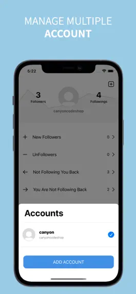 Game screenshot Trackly, Follower Insights apk