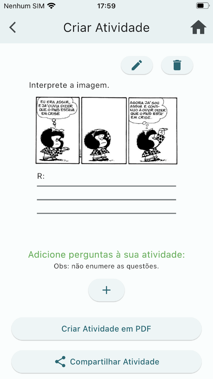 Criar Atividades Escolares