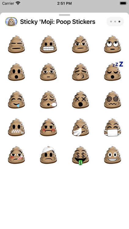 Sticky 'Moji: Poop Stickers screenshot-4