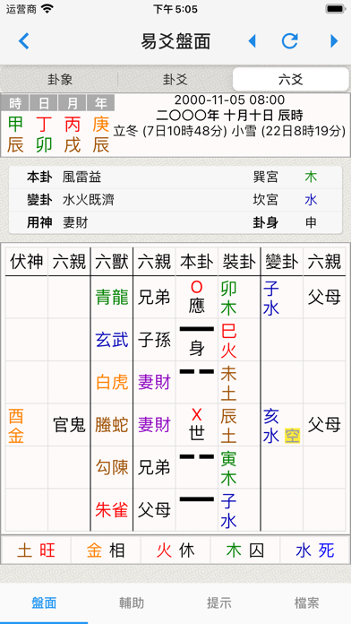 易爻-專業的易經占卜排盤工具 screenshot 3