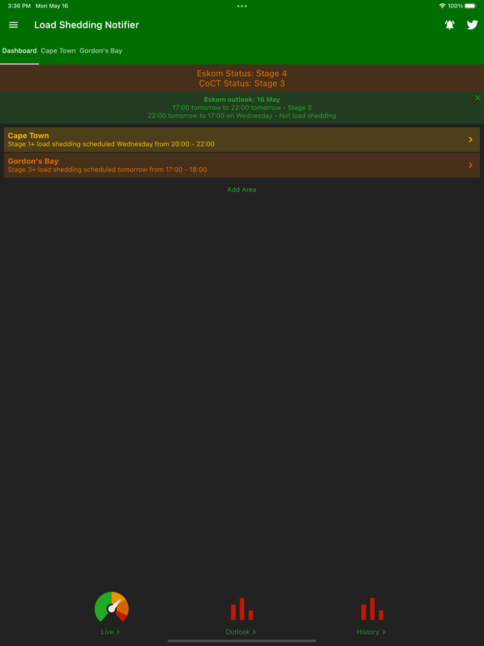 Load Shedding Notifier