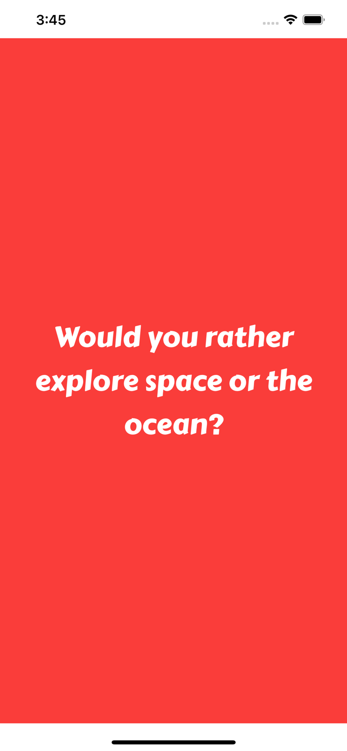 Would you rather? 2022