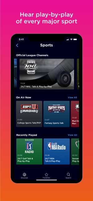 ‎SiriusXM: Music, Sports & News Screenshot