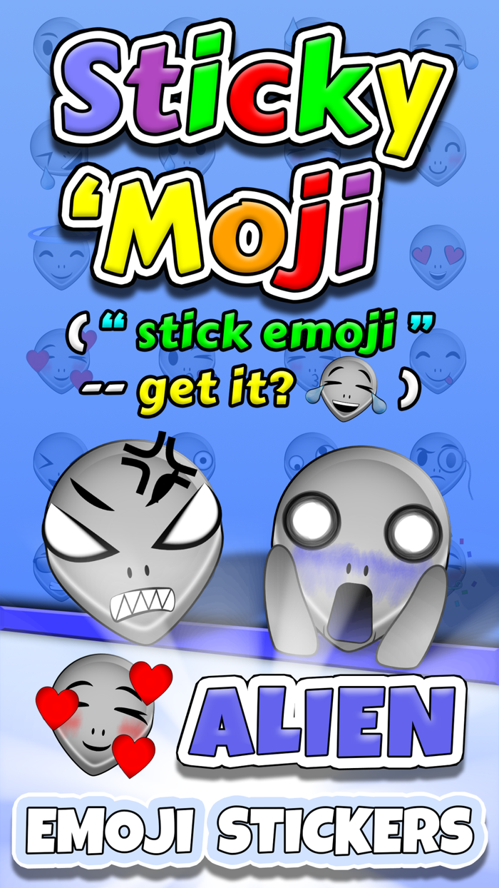 Sticky Moji Alien Stickers