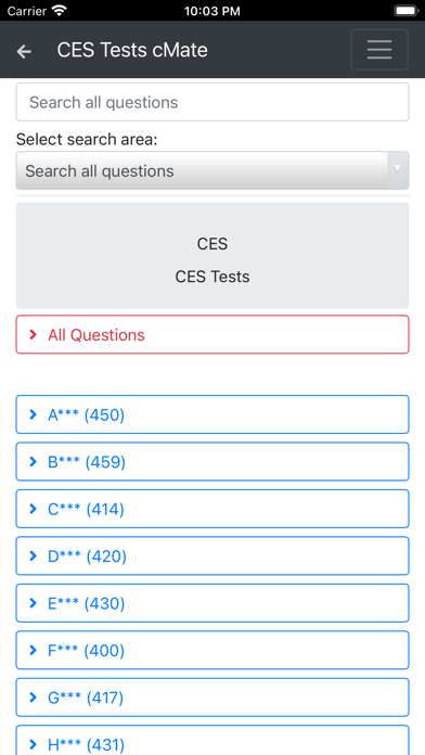 CES Tests. cMate Screenshot