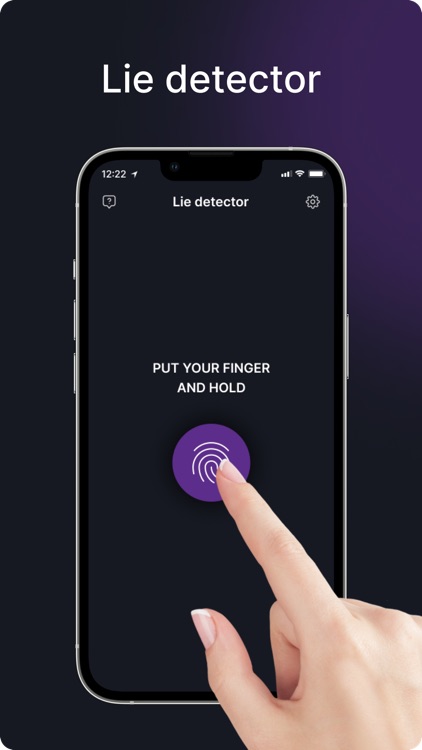 Lie detector - fingerprint