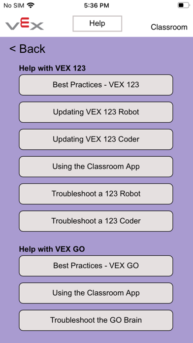 VEX Classroom screenshot 2