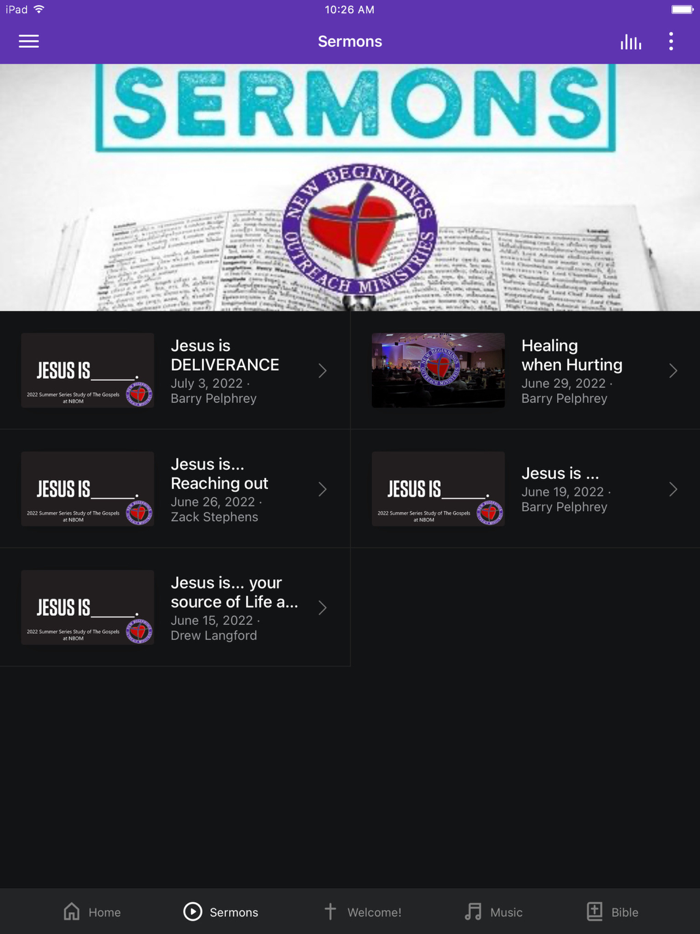 New Beginnings Outreach Min.