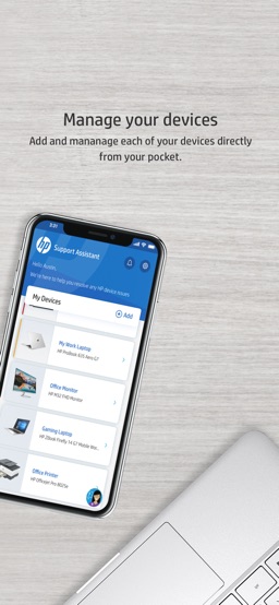 HP Support Assistant app screenshot