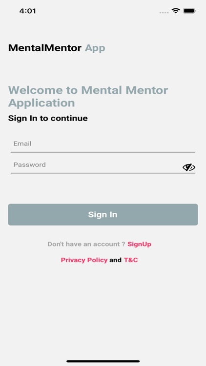 Mental Mentor App