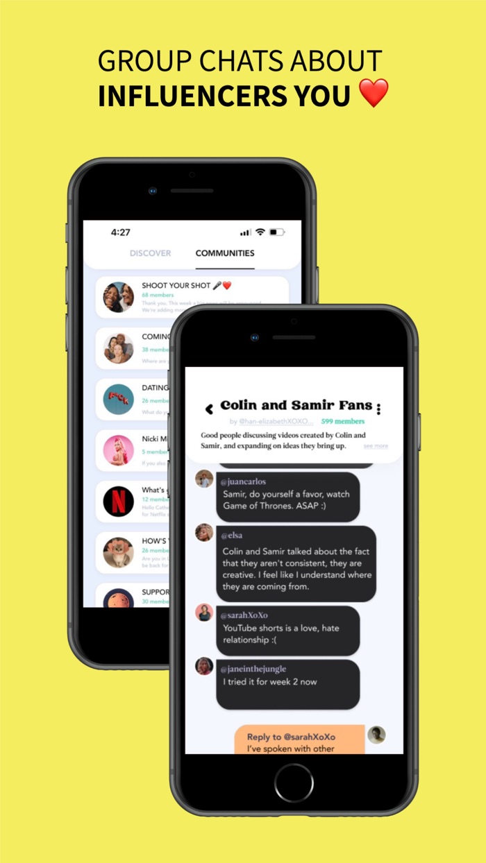 Good People Fans group chats