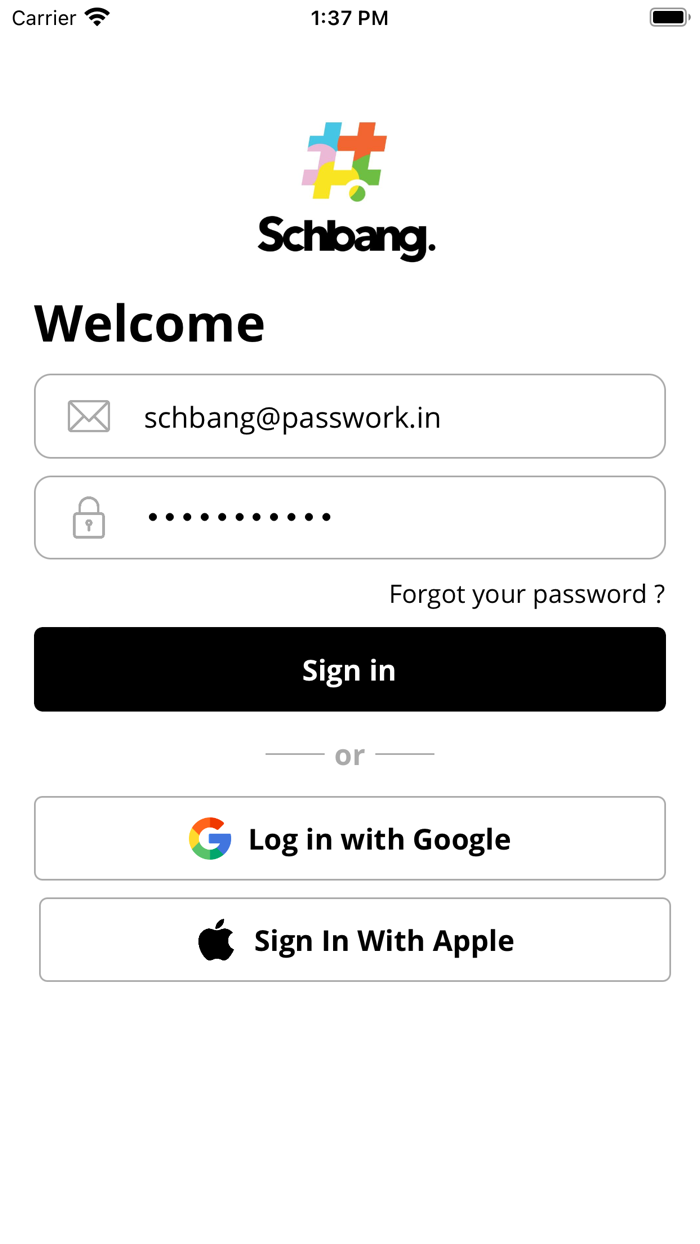 Schbang Desk Booking