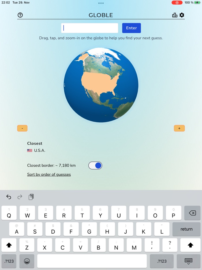 Globle - Country Guess Game