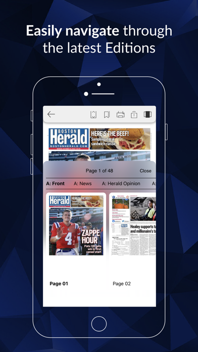 Boston Herald E-Edition Screenshot