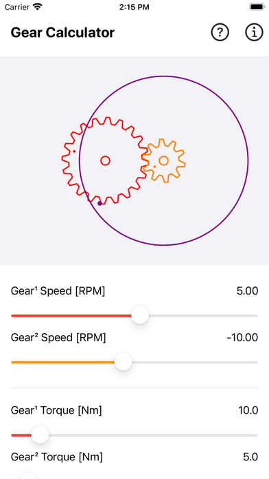 Gear Simulation & Calculation screenshot 2