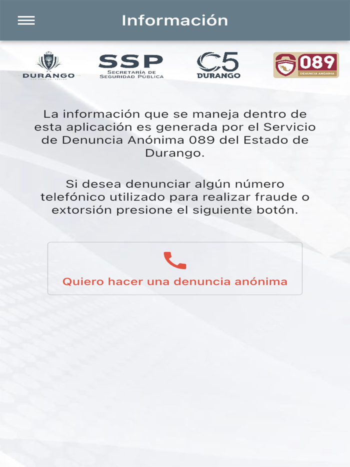 Antiextorsión Dgo