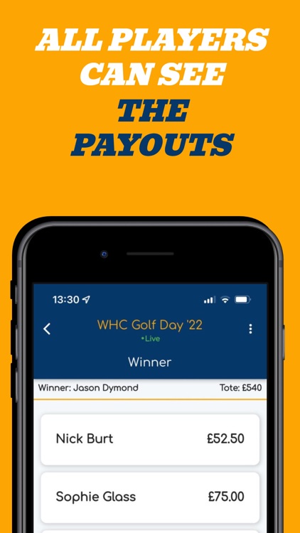 wedge. Golf Day Betting App screenshot-8