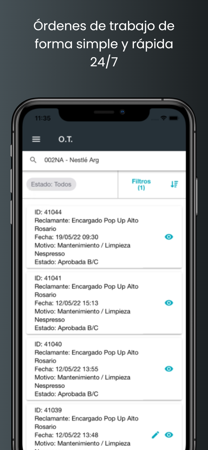 Altomonte - Órdenes de trabajo