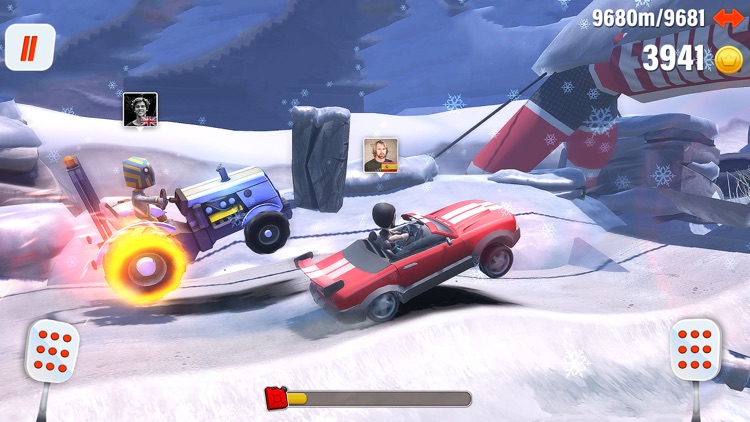 Hill Crawler Wheels:Racetrack screenshot-3