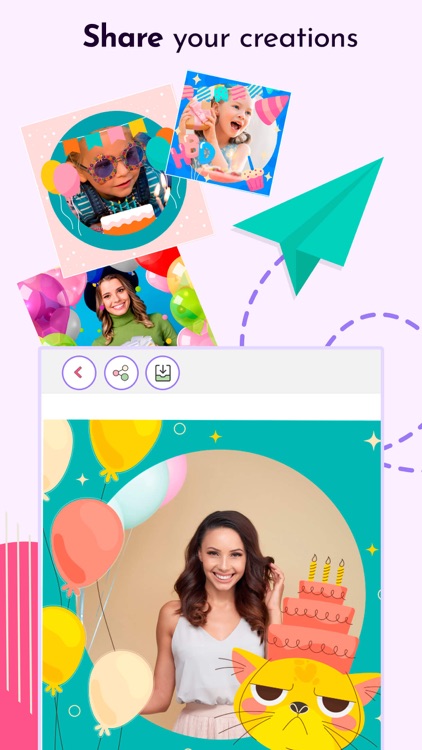 Birthday Frames & Stickers screenshot-4