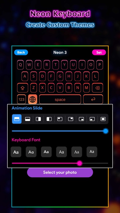 Neon Keyboard - LED Light Key