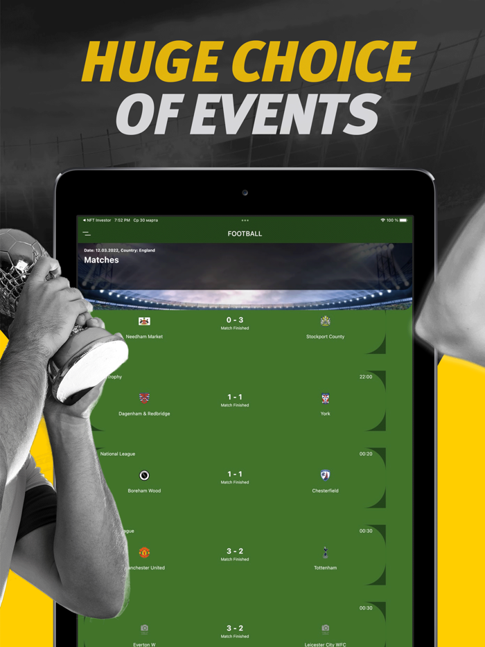 Win app - results  odds