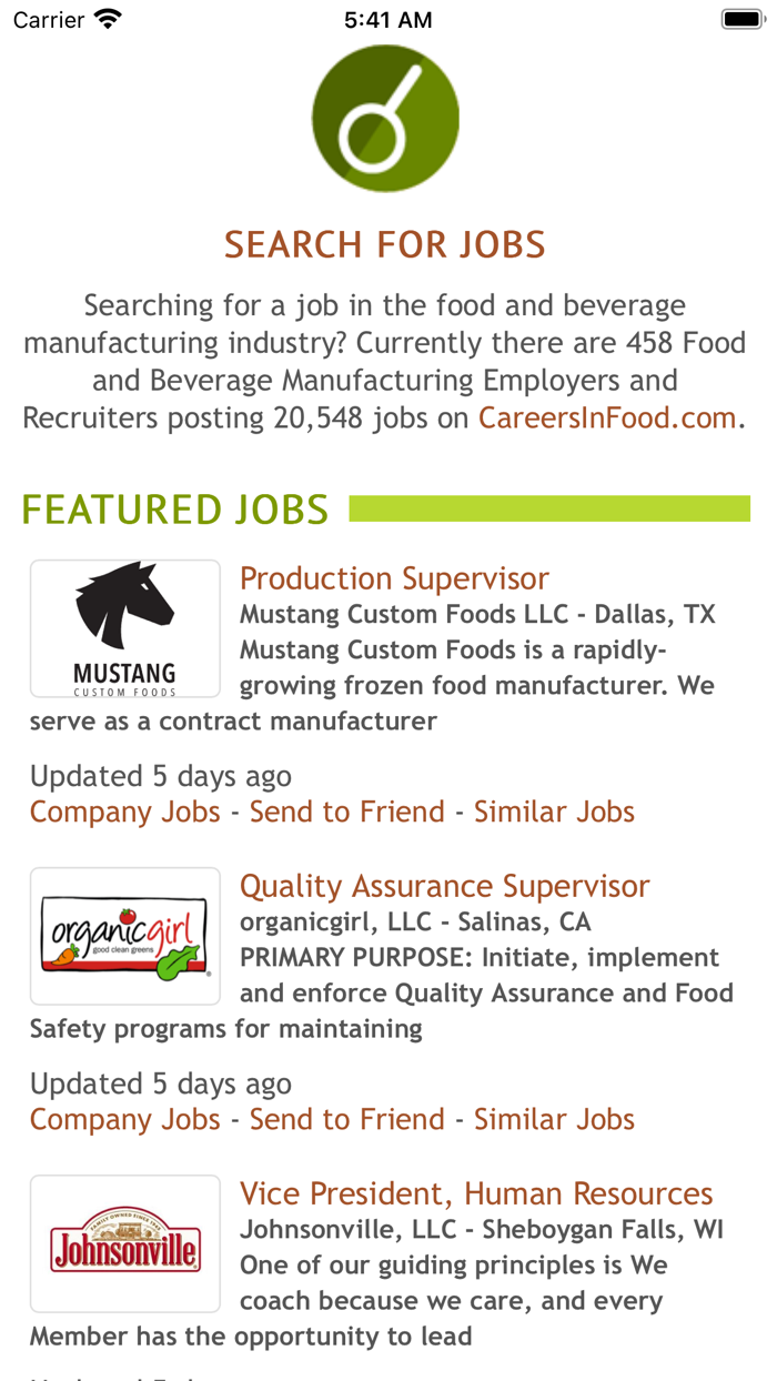CareersInFood.com Job Search