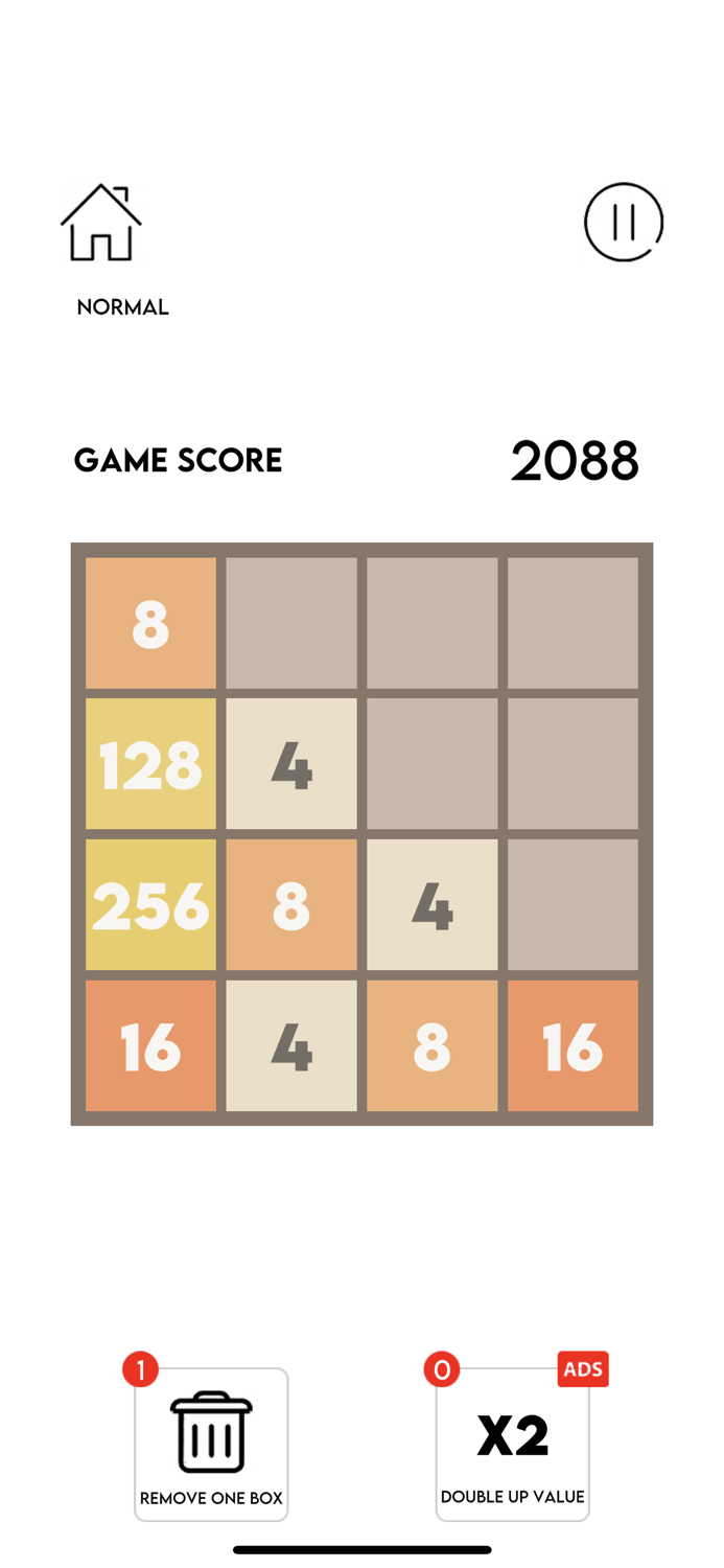 2048 Challenge Easy Hard