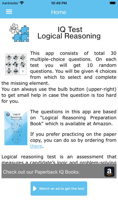 IQ Test: Logical Reasoning Screenshot