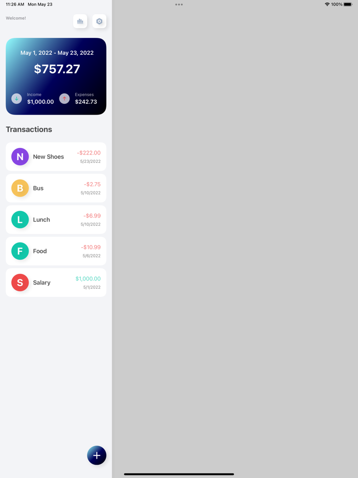 Simple Spending Tracker