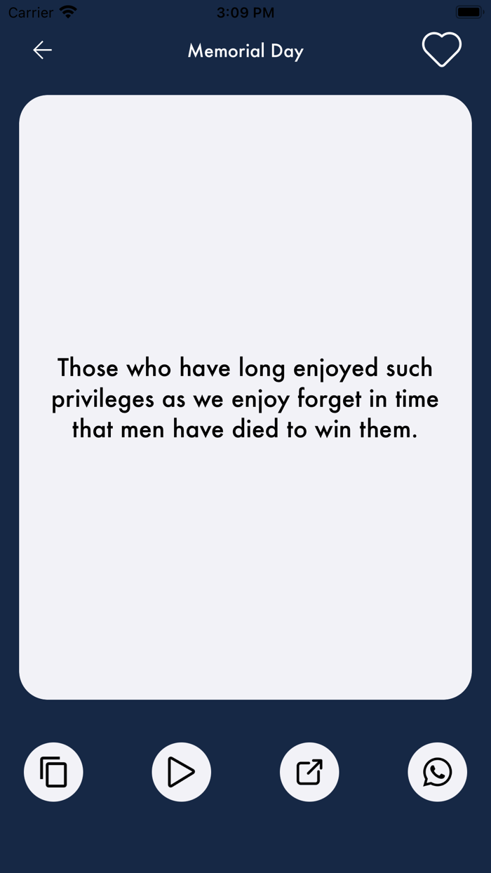 Memorial Day Wishes Card Frame