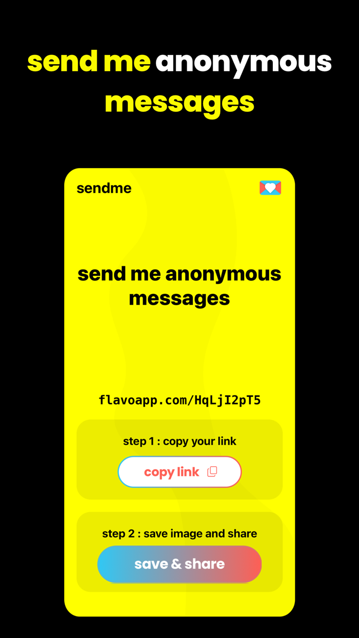 sendme anonymous message