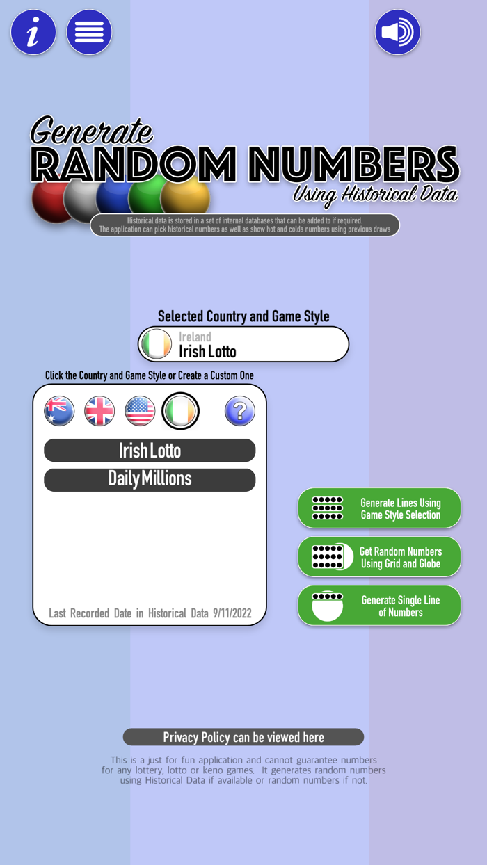 Historical Random Numbers