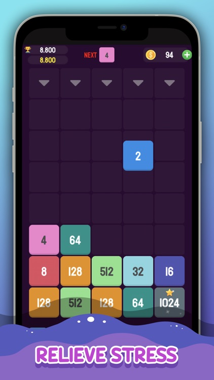 2048 - Drop and Merge Number