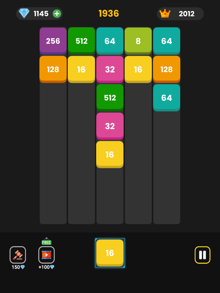 2048 Endless X2 Blocks Puzzle