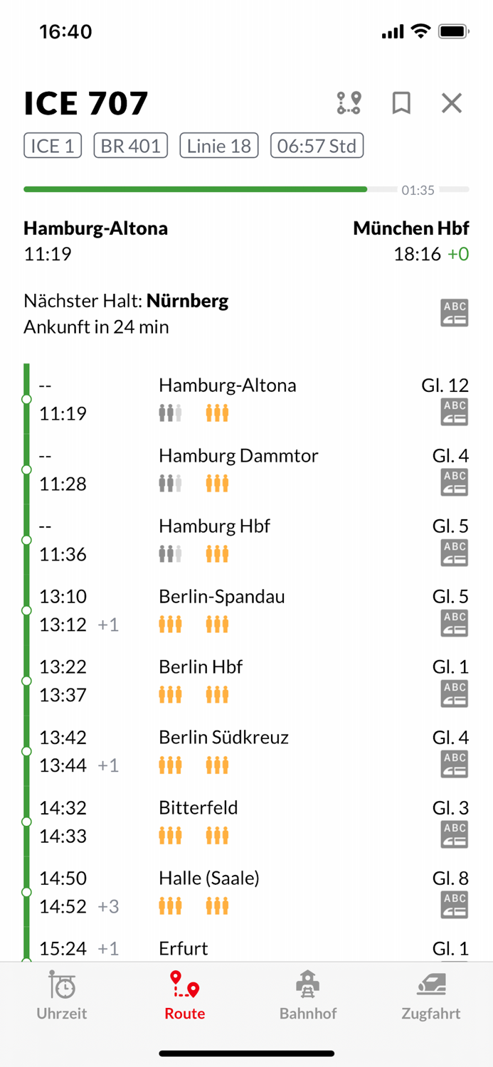 Bahn Fahrplan  Live Tracking