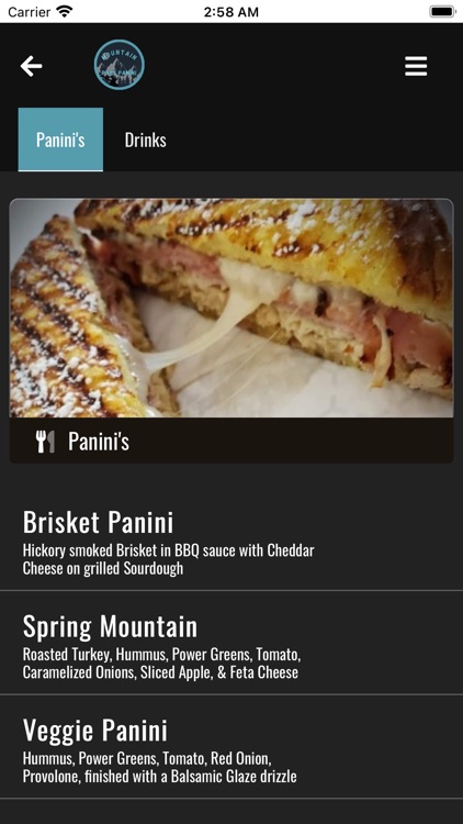 Mountain Pass Panini