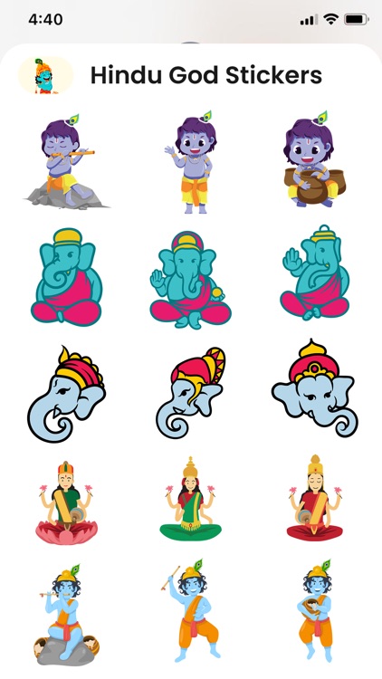 Hindu God Stickers