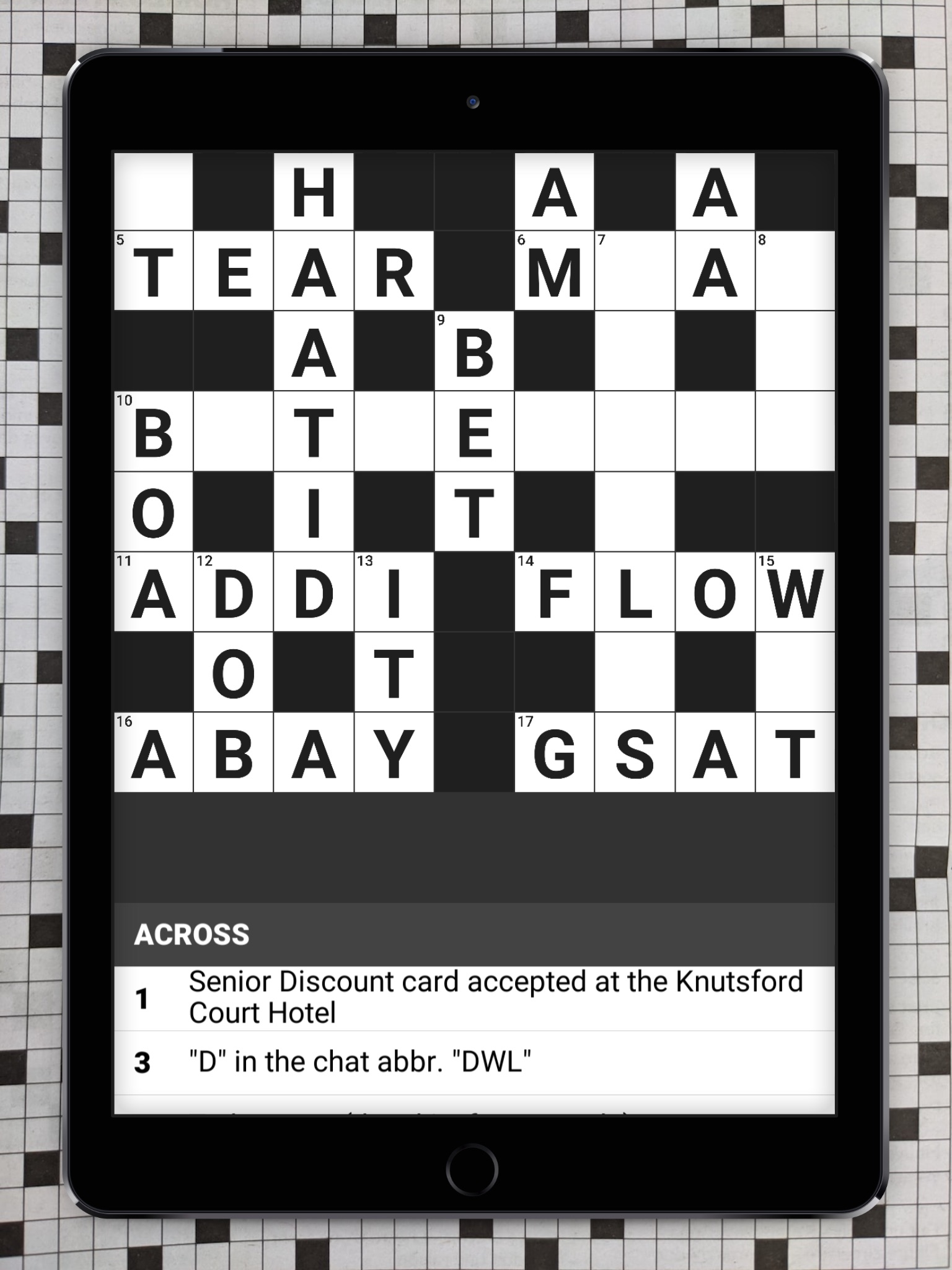 JA Crossword screenshot 2